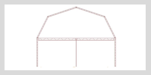 steel truss gambrel slide